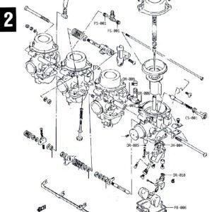 Carb Service Kit A, 36 pieces, Suzuki GSXR400 (GK76)