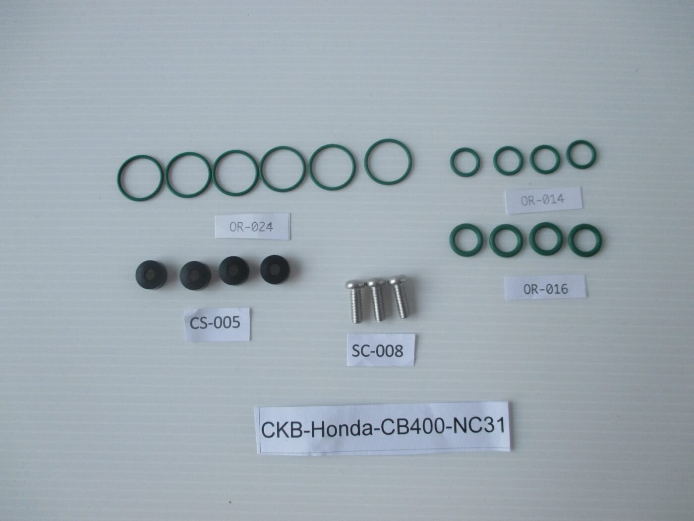 Carb Service Kit B, 21 pieces, Honda CB400 Super Four NC31