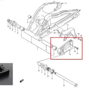 Chain Slider, RGV250 VJ22 (1991-1996)