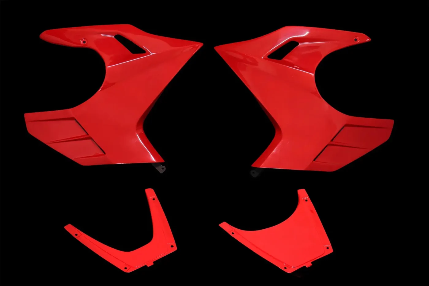 Lower Cowling Set, (GRP) Red, MSX125SF, Grom, 2nd gen 16-21 (Clearout)
