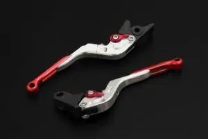 Lever Set, TYGA, Adjustable, Red, (MSX125 Grom, Monkey125, CBR250RR) (Clearout)