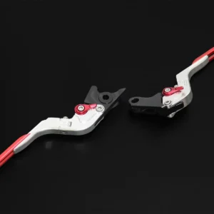 Lever Set, TYGA, Adjustable, Red, (MSX125 Grom, Monkey125, CBR250RR) (Clearout)