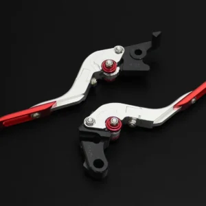 Lever Set, TYGA, Adjustable, Red, (MSX125 Grom, Monkey125, CBR250RR) (Clearout)