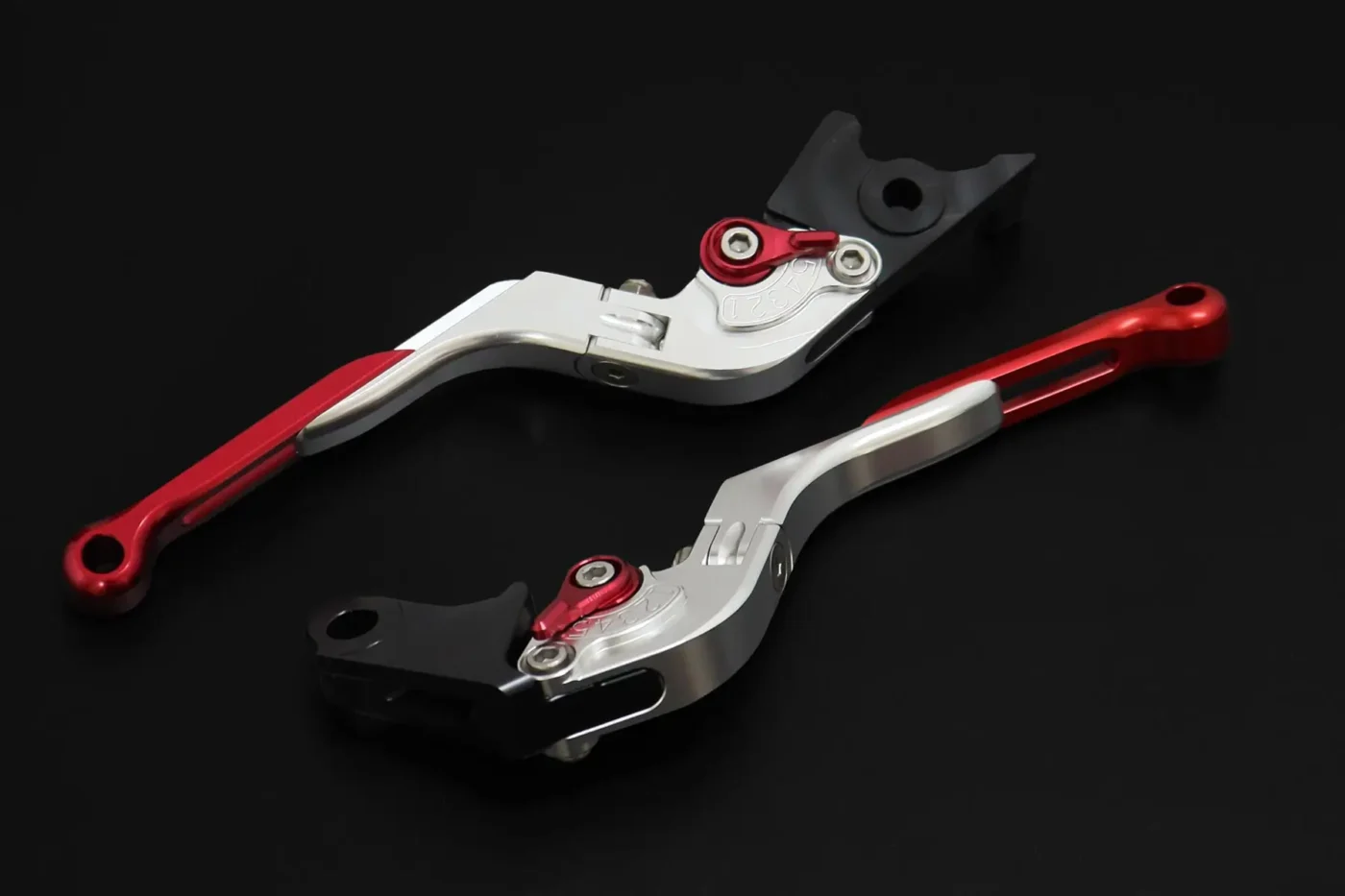 Lever Set, TYGA, Adjustable, Red, (MSX125 Grom, Monkey125, CBR250RR) (Clearout)