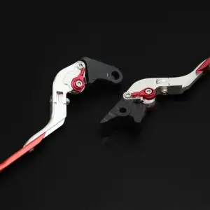 Lever Set, TYGA, Adjustable, Red, (MSX125 Grom, Monkey125, CBR250RR) (Clearout)