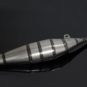 Exhaust Chamber, No Fittings, Clearcoated Mild Steel, NSR150RR