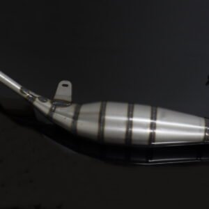 Exhaust Chamber, No Fittings, Clearcoated Mild Steel, NSR150RR