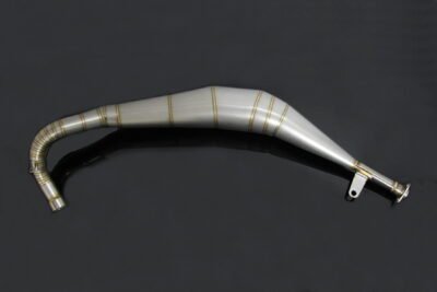 Exhaust Chamber, Left, Crossover Type, Stainless Steel, Yamaha RD350LC