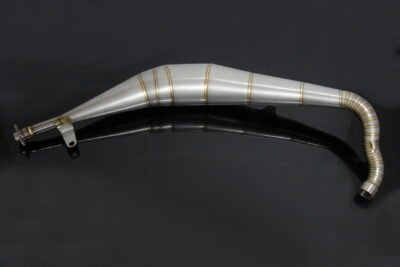 Exhaust Chamber, Right, Crossover Type, Stainless Steel, Yamaha RD350LC