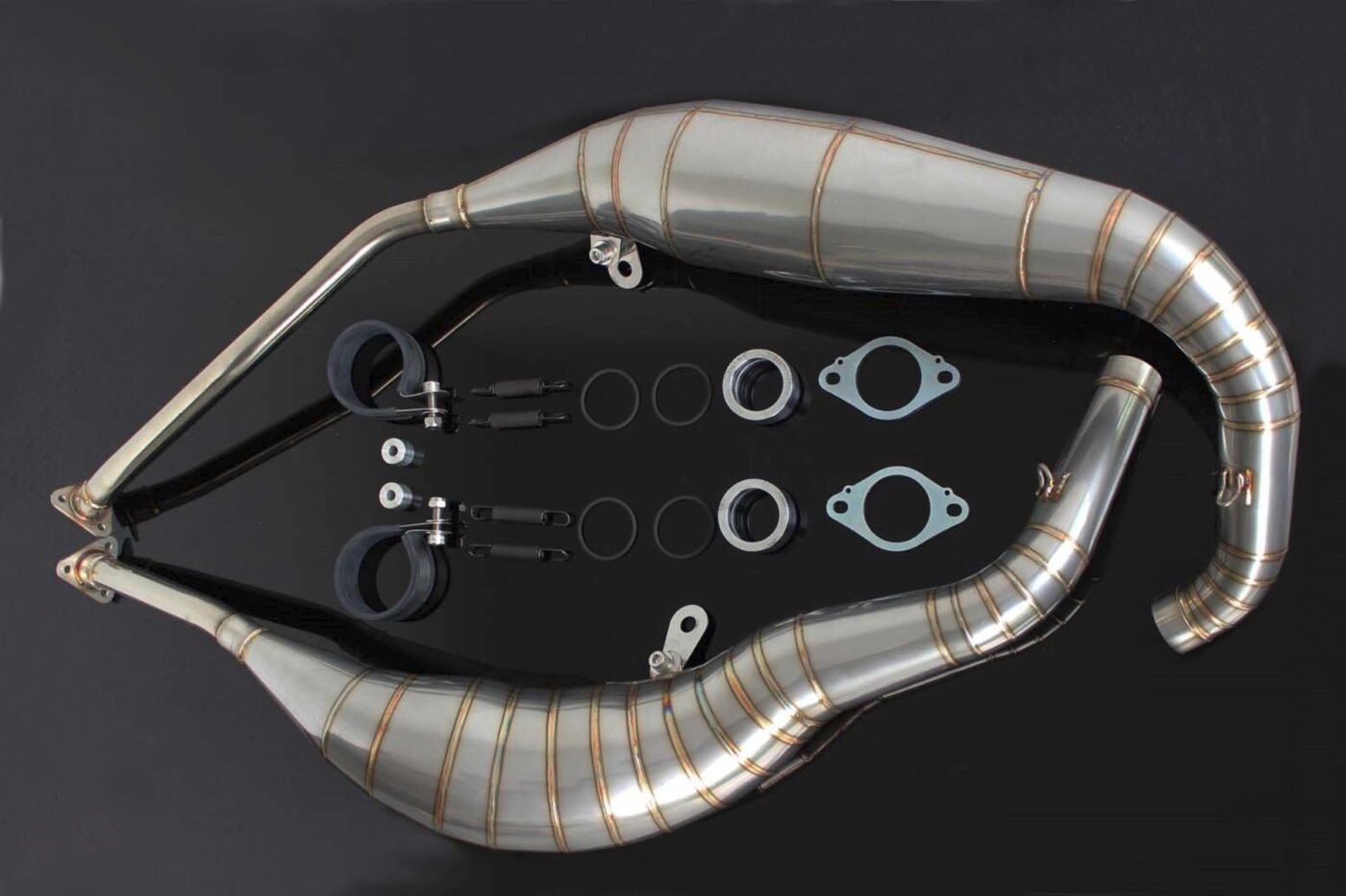 Set, Exhaust Chamber, Side By Side Type, Stainless Steel, RGV250 VJ21