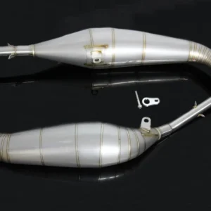Set, Exhaust Chamber, Stainless Steel, (High Right Side Silencer Mount) NX5 RS250R