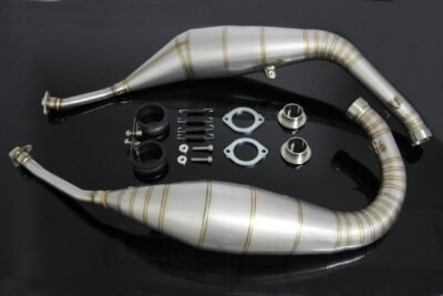 Set, Exhaust Chamber, NSR500V Style, Stainless Steel, NSR250 MC28