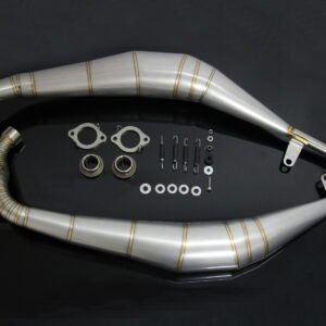 Set, Exhaust Chamber, Crossover Type, Stainless Steel, Yamaha RD350LC (4L0)