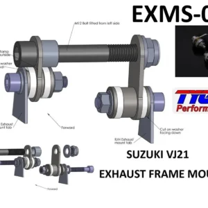 Mount Stay, Exhaust, RGV250 VJ21, Assy