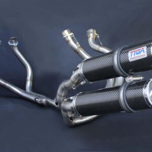 Set, Pipe, Twin Stack System, NC30/35 (Street) Carbon Silencers