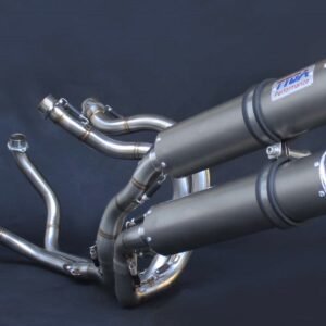 Set, Pipe, Twin Stack System, NC30/35 (Street) Stainless Silencers