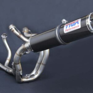Set, Pipe, Full Race System, NC30/35, Round, Carbon/Carbon End Cap Silencer