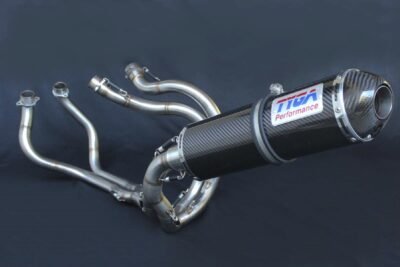 Set, Pipe, Full Race System, NC30/35, Oval, Carbon/Carbon End Cap Silencer