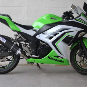 Set, Pipe, Full Race System, Ninja 250R, Oval, Carbon Silencer