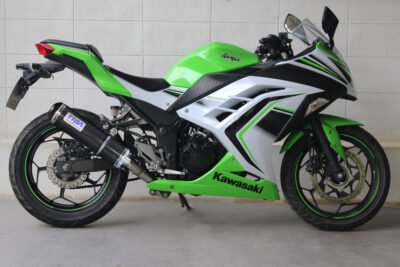 Set, Pipe, Full Race System, Ninja 250R, Oval, Carbon Silencer