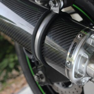 Set, Pipe, Full Race System, Ninja 250R, Oval, Carbon Silencer