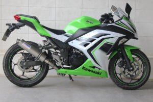 Set, Pipe, Full Race System, Ninja 250R, Round Stainless Silencer