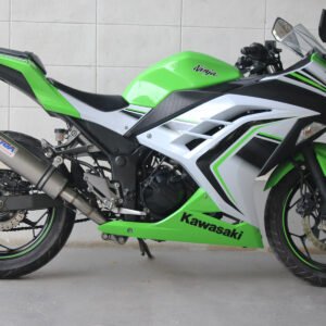 Set, Pipe, Full Race System, Ninja 250R, Round Stainless Silencer