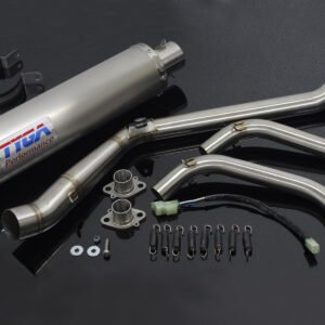 Set, Pipe, Full Race System, Ninja 250R, Round Stainless Silencer