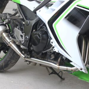 Set, Pipe, Full Race System, Ninja 250R, Round Stainless Silencer