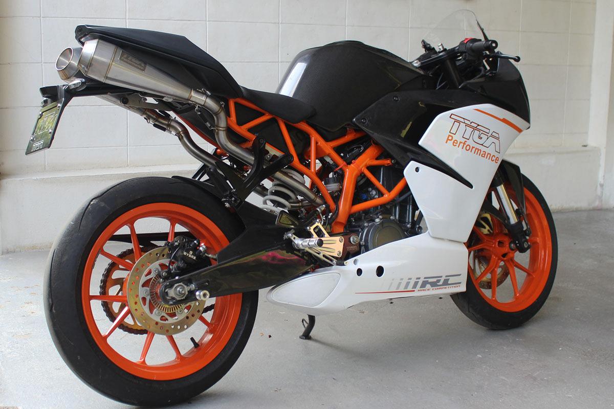 Set, Pipe, Full Race System, Serpent, KTM RC390, 2014-2021 Stainless Moto Maggot