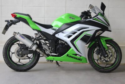 Set, Pipe, Full Race System, Ninja 300R, Round Aluminium Silencer