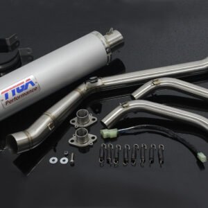 Set, Pipe, Full Race System, Ninja 300R, Round Aluminium Silencer