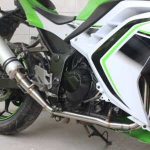 Set, Pipe, Full Race System, Ninja 300R, Round Aluminium Silencer