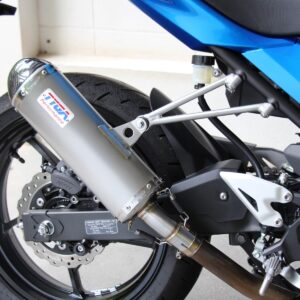 Set, Slip On, Stainless, Oval, Carbon End Cap, Ninja 400