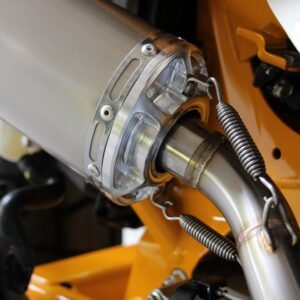 Set, Pipe, Full Race System, High level, Monkey 125, Stainless Oval/Carbon End Cap