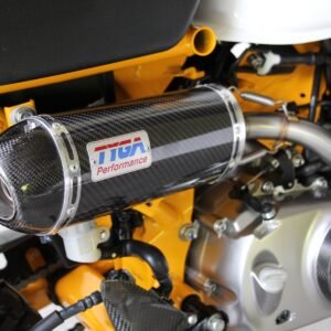 Set, Pipe, Full Race System, High Level, Monkey 125, Carbon Oval/Carbon End Cap