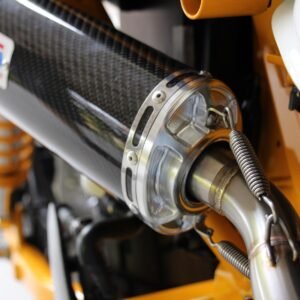Set, Pipe, Full Race System, High Level, Monkey 125, Carbon Oval/Carbon End Cap