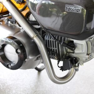 Set, Pipe, Full Race System, High Level, Monkey 125, Carbon Oval/Carbon End Cap