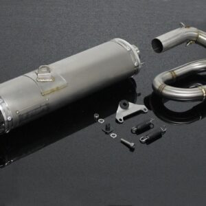Special Set, Pipe, Full System, Underbelly, Monkey 125, Stainless Oval/Carbon End Cap, Long, with Ca