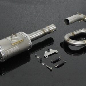 Special Set, Pipe, Full System, Underbelly, Monkey 125, Stainless Oval/Carbon End Cap, Short, with C