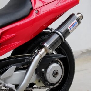 Set, Pipe, L.H Exit, Full Race System, RC36-2, Round Carbon Silencer