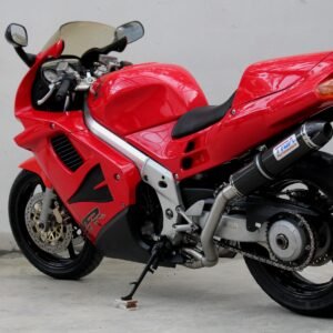 Set, Pipe, L.H Exit, Full Race System, RC36-2, Round Carbon/Carbon End Cap Silencer