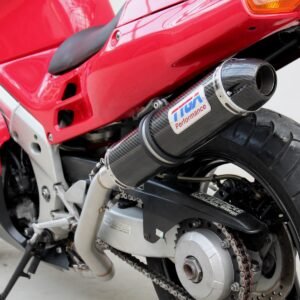Set, Pipe, L.H Exit, Full Race System, RC36-2, Round Carbon/Carbon End Cap Silencer