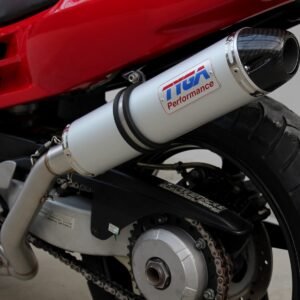 Set, Pipe, L.H Exit, Full Race System, RC36-2, Round Aluminium/Carbon End Cap Silencer