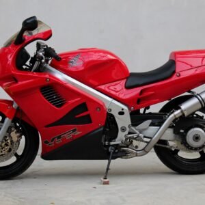 Set, Pipe, L.H Exit, Full Race System, RC36-2, Round Stainless/Carbon End Cap Silencer