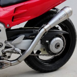 Set, Pipe, L.H Exit, Full Race System, RC36-2, Stainless Maggot Silencer