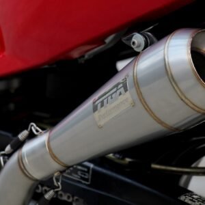 Set, Pipe, L.H Exit, Full Race System, RC36-2, Stainless Maggot Silencer