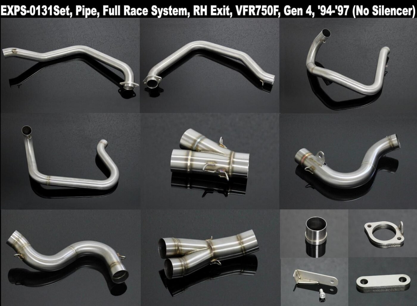 Set, Pipe, R.H Exit, Full Race System, RC36-2 (No Silencer)