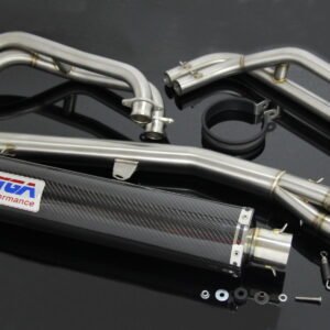 Set, Pipe, Stainless, Full Race System, Round Carbon Silencer, ZXR400L
