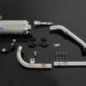 Set, Pipe, Full Race System, High Level, GROM 2021-, Stainless Oval/Carbon End Cap